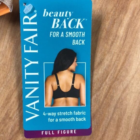 VANITY FAIR Beauty Back Full Figure Underwire Bra 42DD (42E) 76380 Neutral NWT - Picture 3 of 8